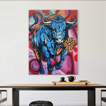 Happy Bull (Original Painting)