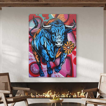 Happy Bull (Original Painting)