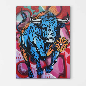 Happy Bull (Original Painting)