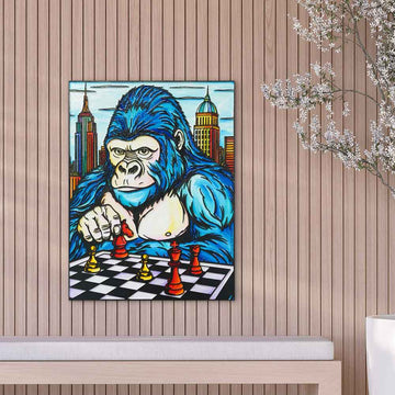 He Was Always One Move Ahead (Original Painting)