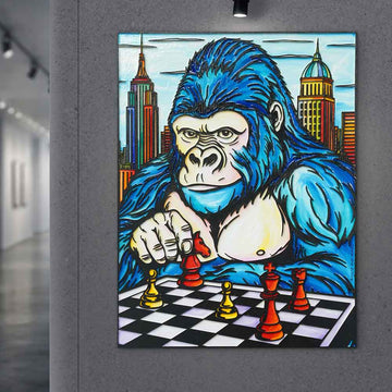 He Was Always One Move Ahead (Original Painting)