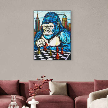 He Was Always One Move Ahead (Original Painting)