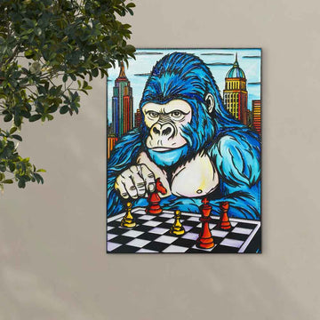 He Was Always One Move Ahead (Original Painting)