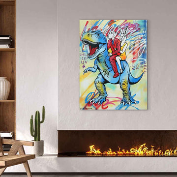 He Was Big and Blue (Original Painting)