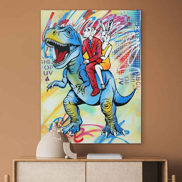 He Was Big and Blue (Original Painting)