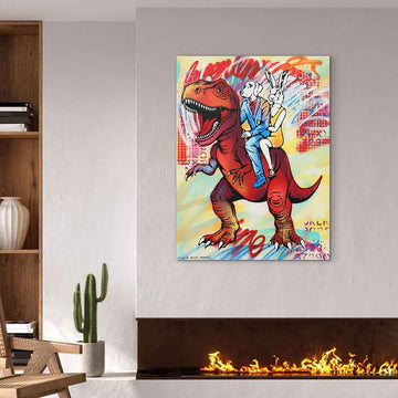 He Was Big and Red (Original Painting)