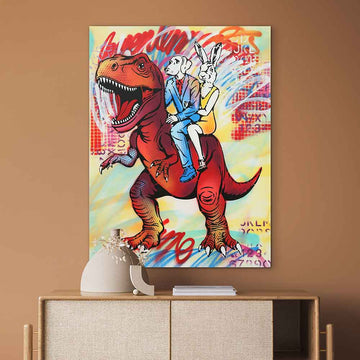 He Was Big and Red (Original Painting)