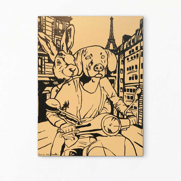 Hopeful in Paris (Original Painting)