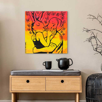 Hot Kiss That Would Last Forever (Original Painting)