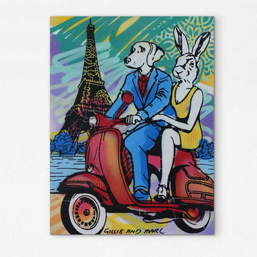 I Found Love In Paris (Original Painting)