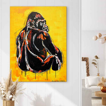 In His Silence, the Whole Jungle Listened (Original Painting)