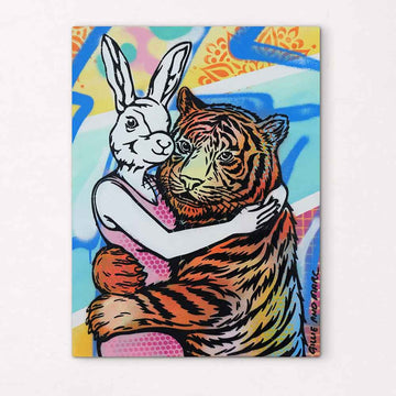In the Arms of a Tiger (Original Painting)