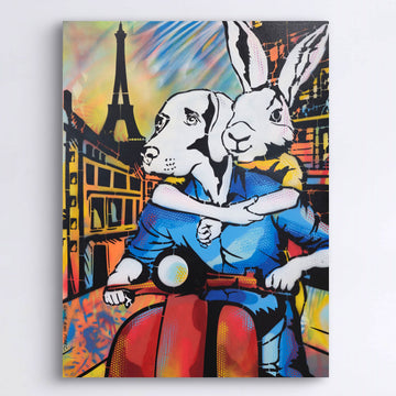 It Was a Holiday in Paris (Original Painting)