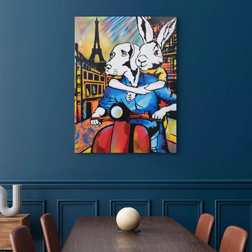 It Was a Holiday in Paris (Original Painting)