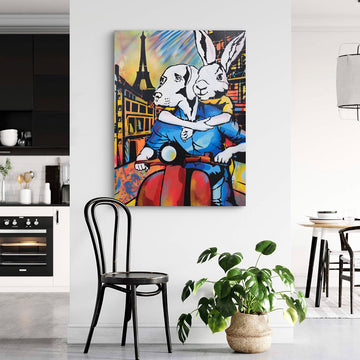 It Was a Holiday in Paris (Original Painting)