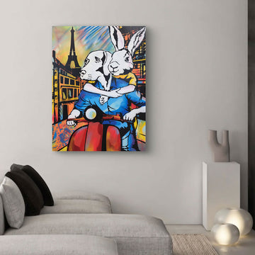 It Was a Holiday in Paris (Original Painting)