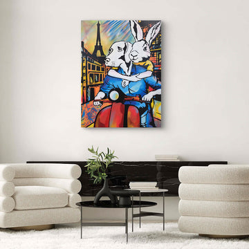 It Was a Holiday in Paris (Original Painting)