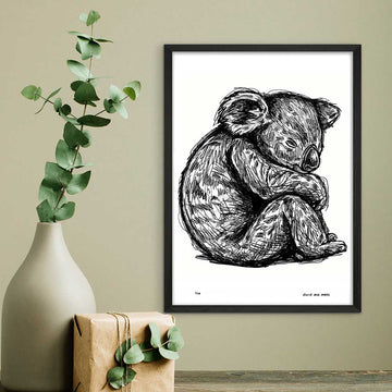 Koala Sleeping (Giclee Canvas Print)