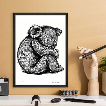 Koala Sleeping (Giclee Canvas Print)