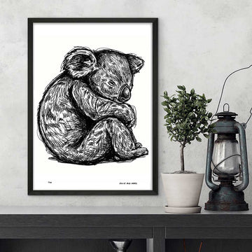 Koala Sleeping (Giclee Canvas Print)