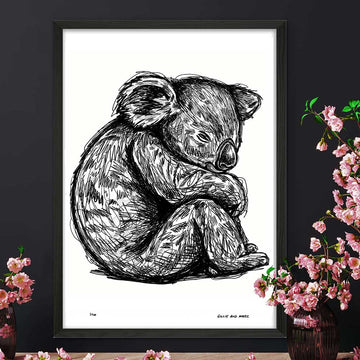 Koala Sleeping (Giclee Canvas Print)