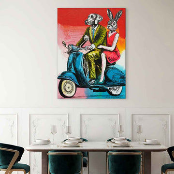 Life Is Better When We Ride Together (Original Painting)