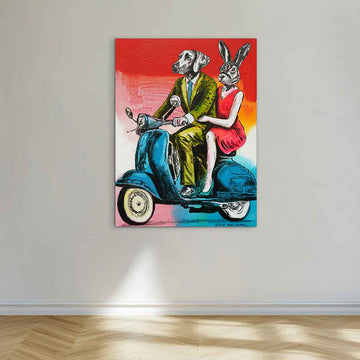 Life Is Better When We Ride Together (Original Painting)