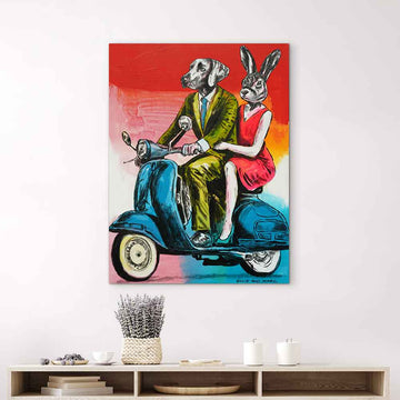 Life Is Better When We Ride Together (Original Painting)