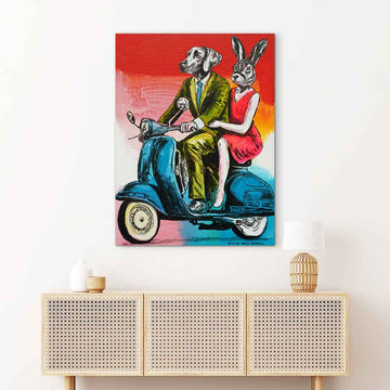 Life Is Better When We Ride Together (Original Painting)