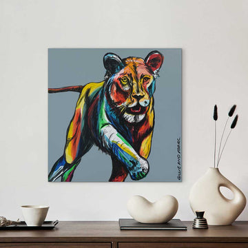 Lioness At Night (Original Painting)