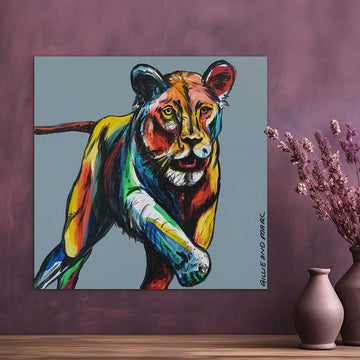Lioness At Night (Original Painting)