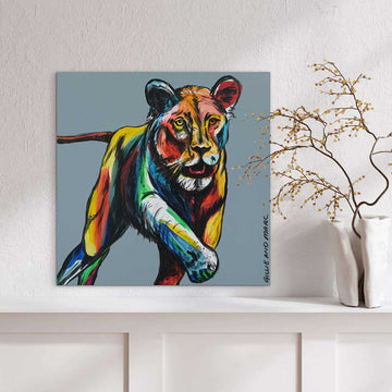 Lioness At Night (Original Painting)