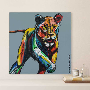 Lioness At Night (Original Painting)