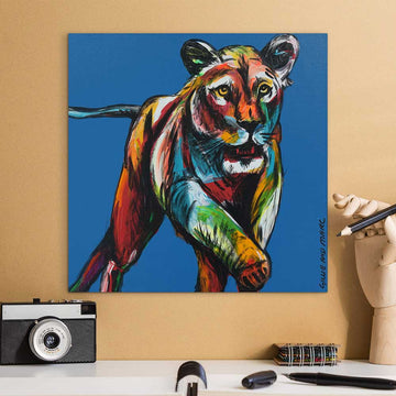 Lioness Is Ready (Original Painting)