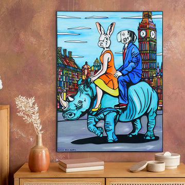 London Rhino (Original Painting)