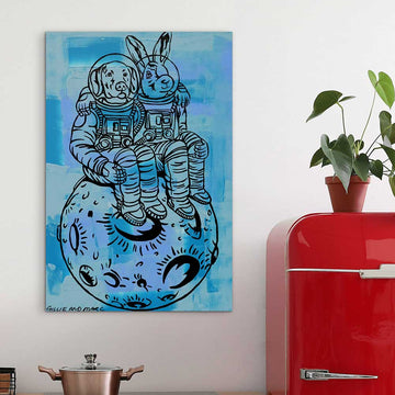 Lost in Love in Space (Original Painting)