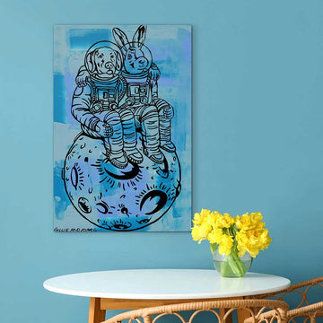 Lost in Love in Space (Original Painting)