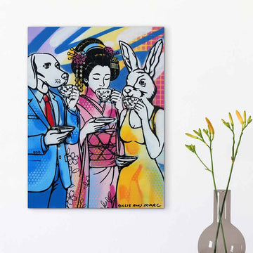 Love Blooms in Kyoto (Original Painting)