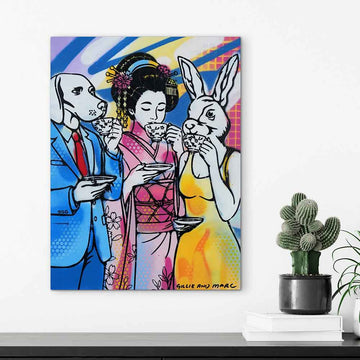 Love Blooms in Kyoto (Original Painting)