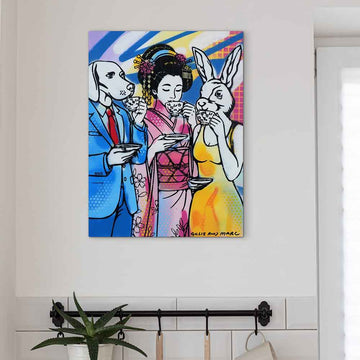 Love Blooms in Kyoto (Original Painting)