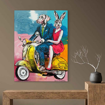 Love Takes Us Wherever the Road Goes (Original Painting)