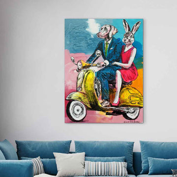 Love Takes Us Wherever the Road Goes (Original Painting)