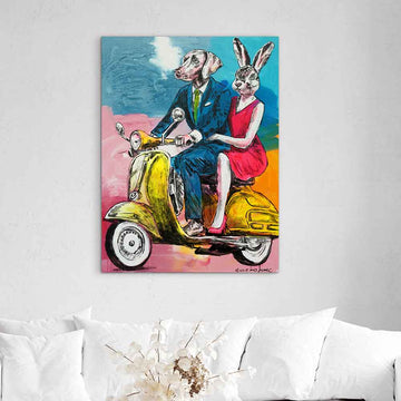 Love Takes Us Wherever the Road Goes (Original Painting)