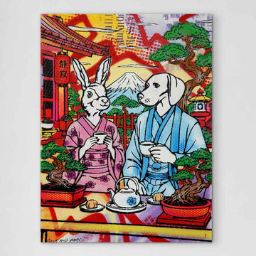 Love and Tea in Japan (Original Painting)
