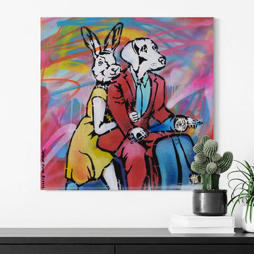Love Our Vespa Time (Original Painting)