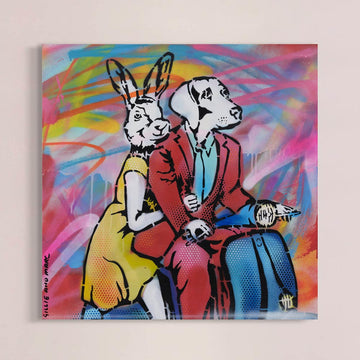 Love Our Vespa Time (Original Painting)