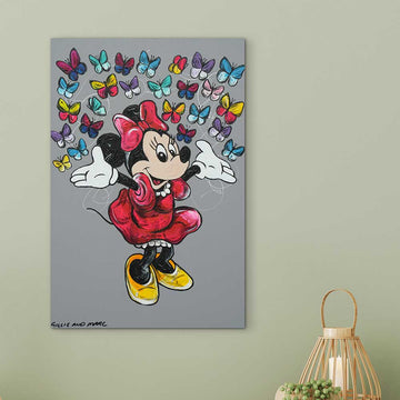 Minnie Loves The World (Original Painting)