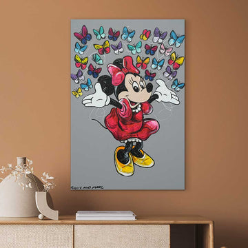 Minnie Loves The World (Original Painting)