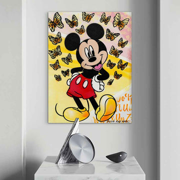 Mickey Had Butterflies on His Mind (Original Painting)