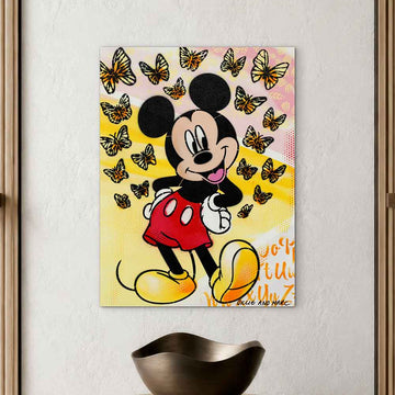 Mickey Had Butterflies on His Mind (Original Painting)